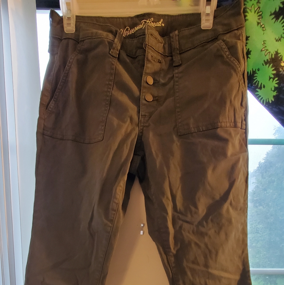 Universal threads dark olive Green skinny jeans